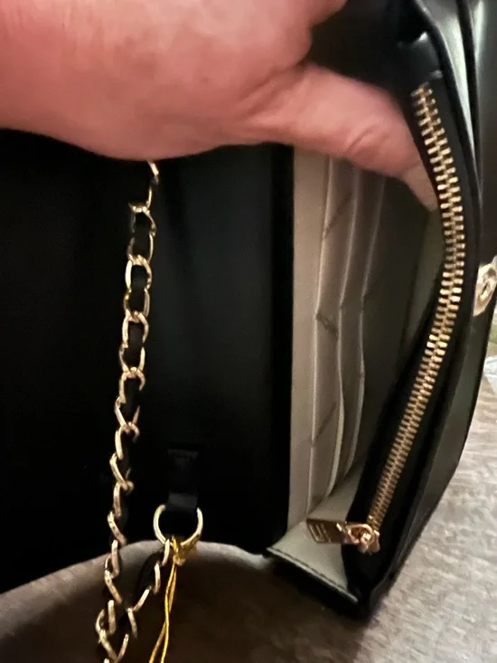 NWT Bebe Meara Crystal Leopard Crossbody - Wallet on Chain DEADSTOCK - Picture 9 of 12